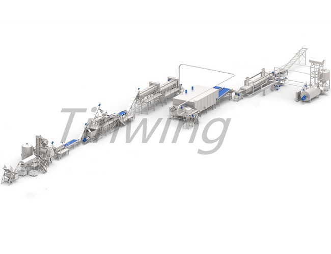 大型薯條生產(chǎn)流水線設(shè)備
